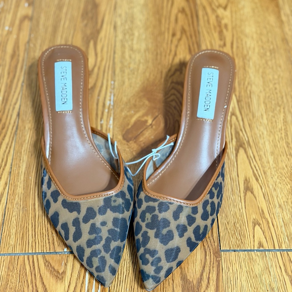 Steve Madden Cheetah Print Kitten Heels Women’s